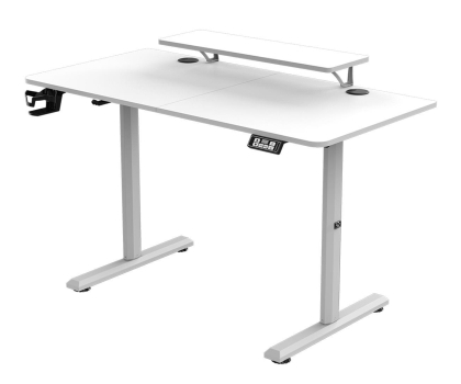 Mebel gamingowy Ultradesk HIGHLANDER Elektryczna regulacja Białe